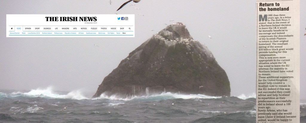 ‘Return to the Homeland’ Top Irish News journalist  overwhelmed by guilt after nasty little letter&nbsp;published